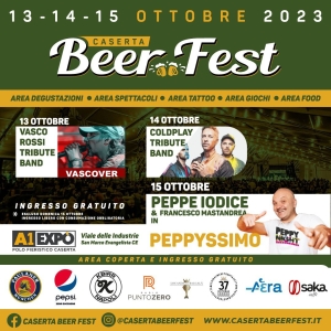 Caserta Beer Fest: dal 13 al 15 ottobre a San Marco Evangelista (CE)